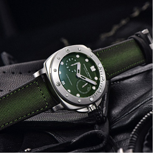 Часы мужские Pagani Design PD-1767 Silver-Green-3